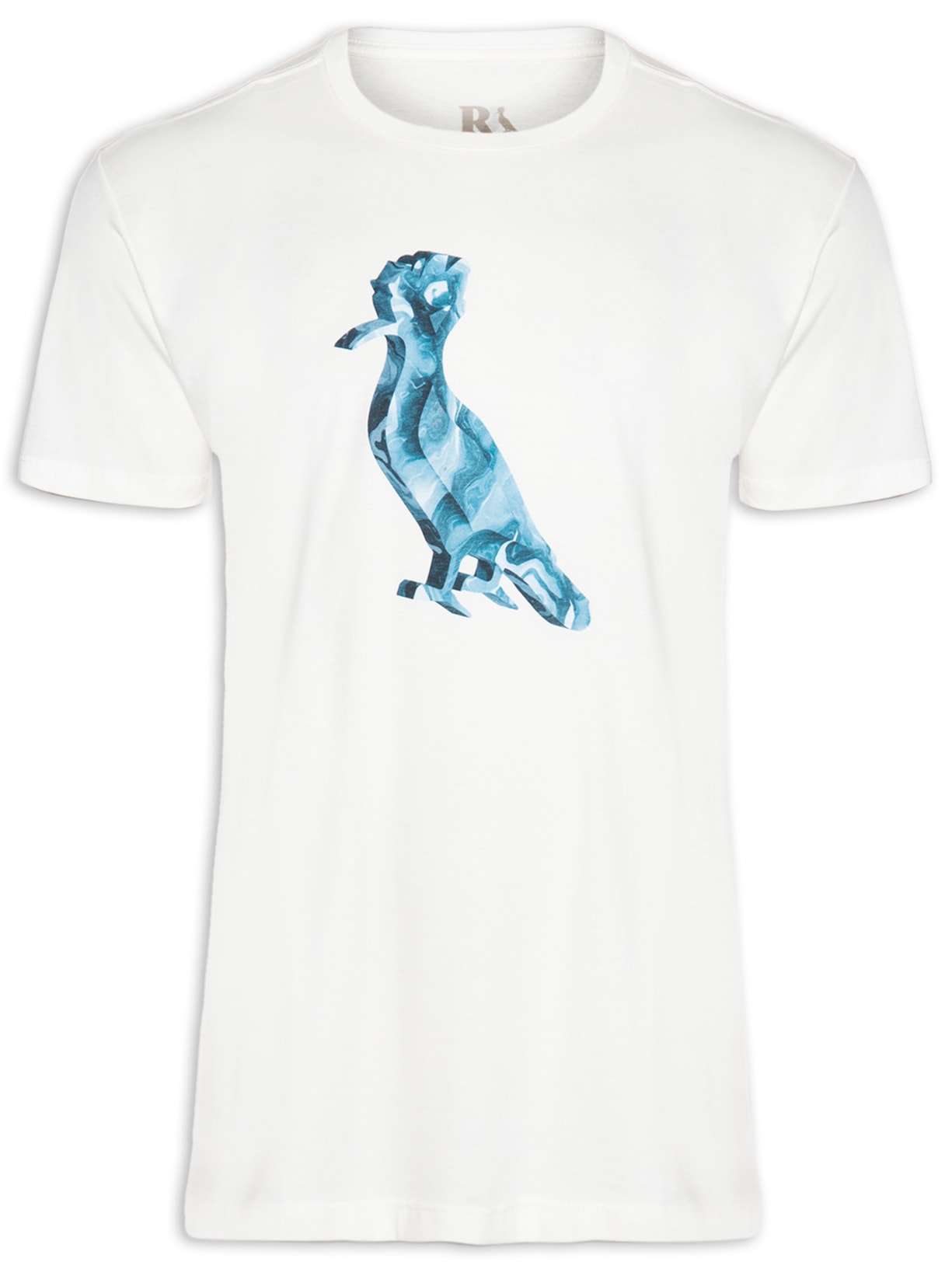 Camiseta Masculina Estampada Pica-pau Fluid - Off White