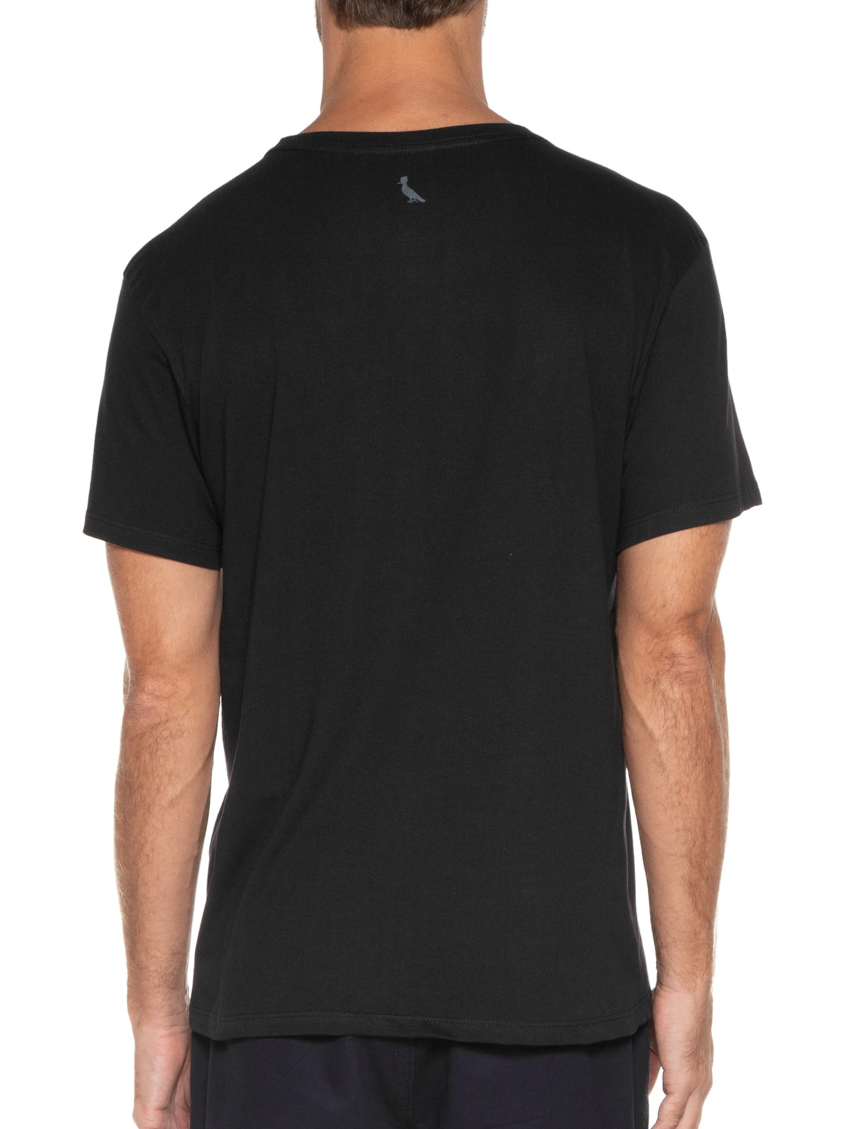 Camiseta Masculina Estampada Pica-pau Fluid Preto Reserva