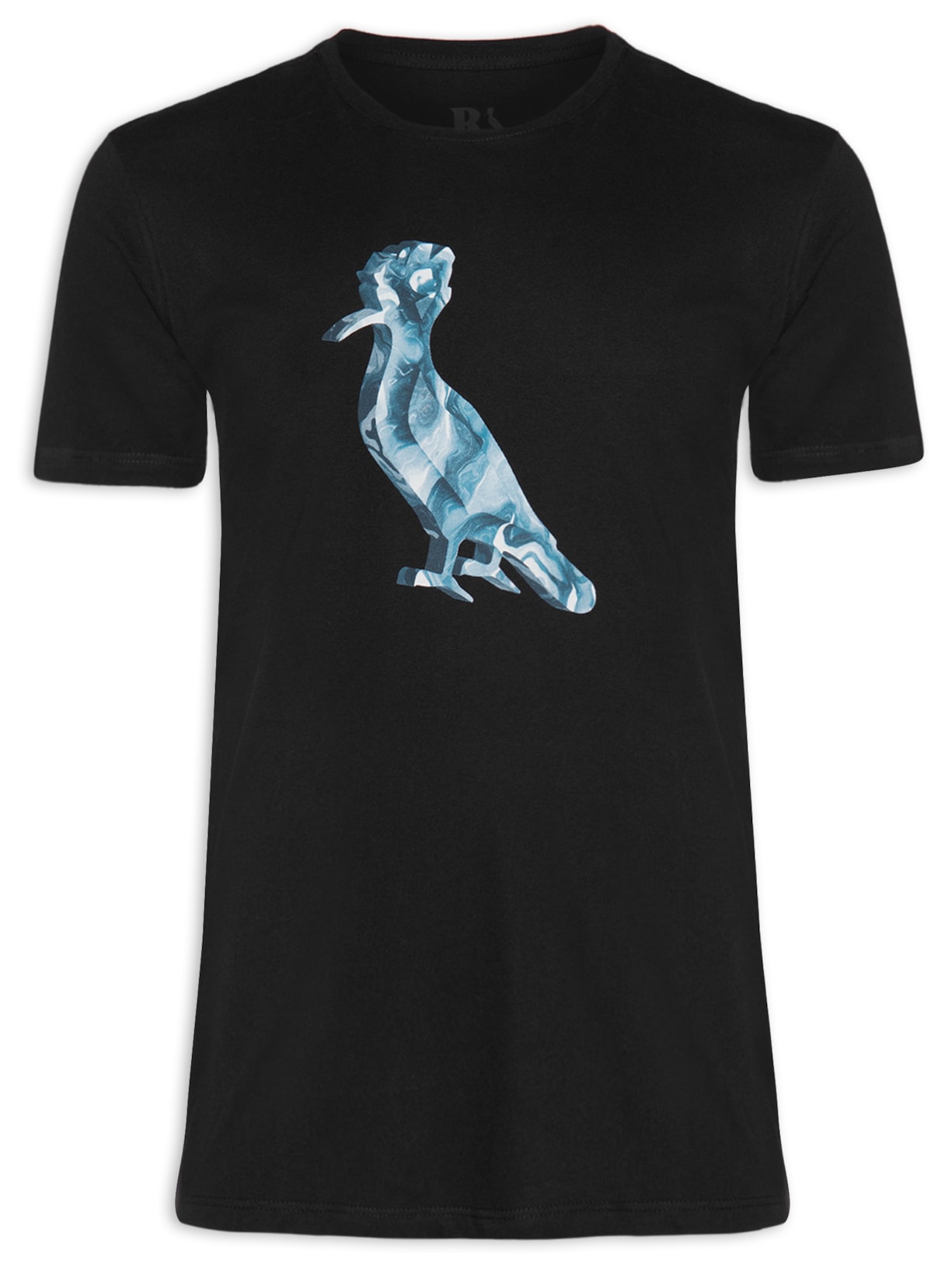 Camiseta Masculina Estampada Pica-pau Fluid Preto Reserva