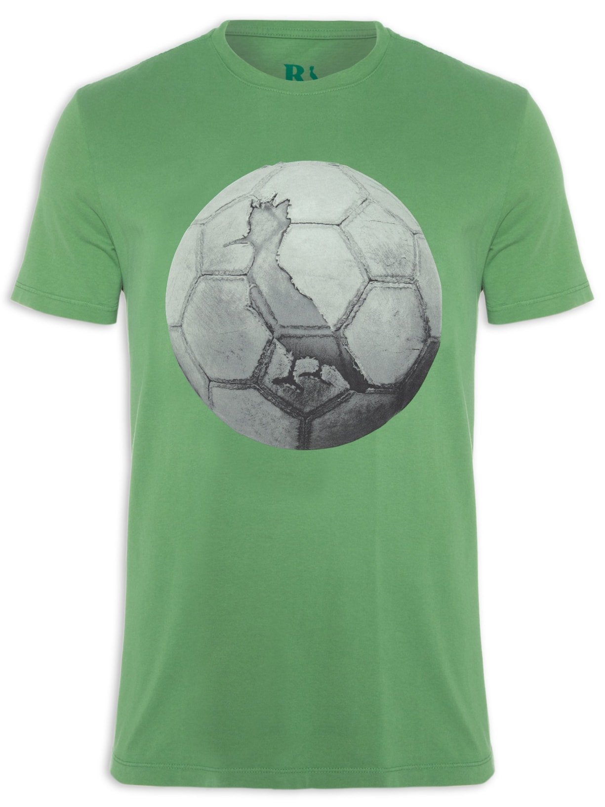 Camiseta Masculina Estampada Pica Pau Futebol - Verde