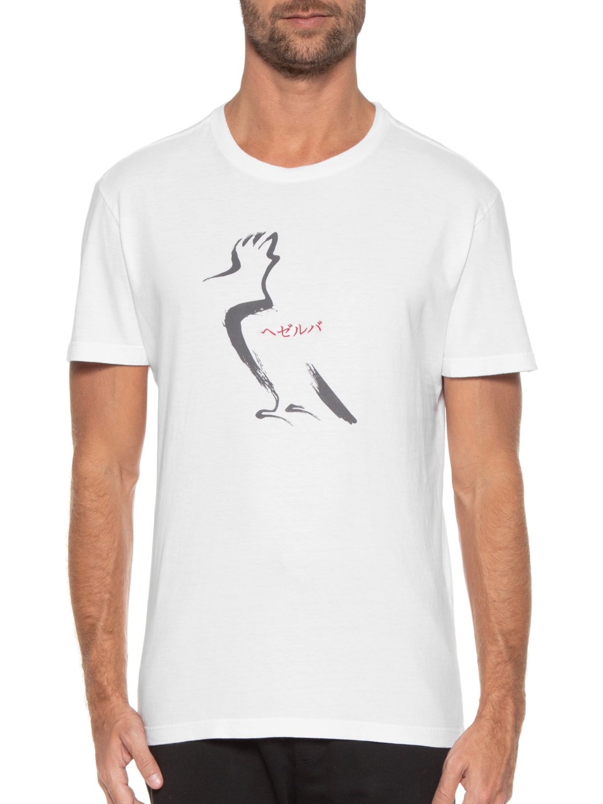 Camiseta Masculina Estampada Pica-pau Kanji Branco Reserva