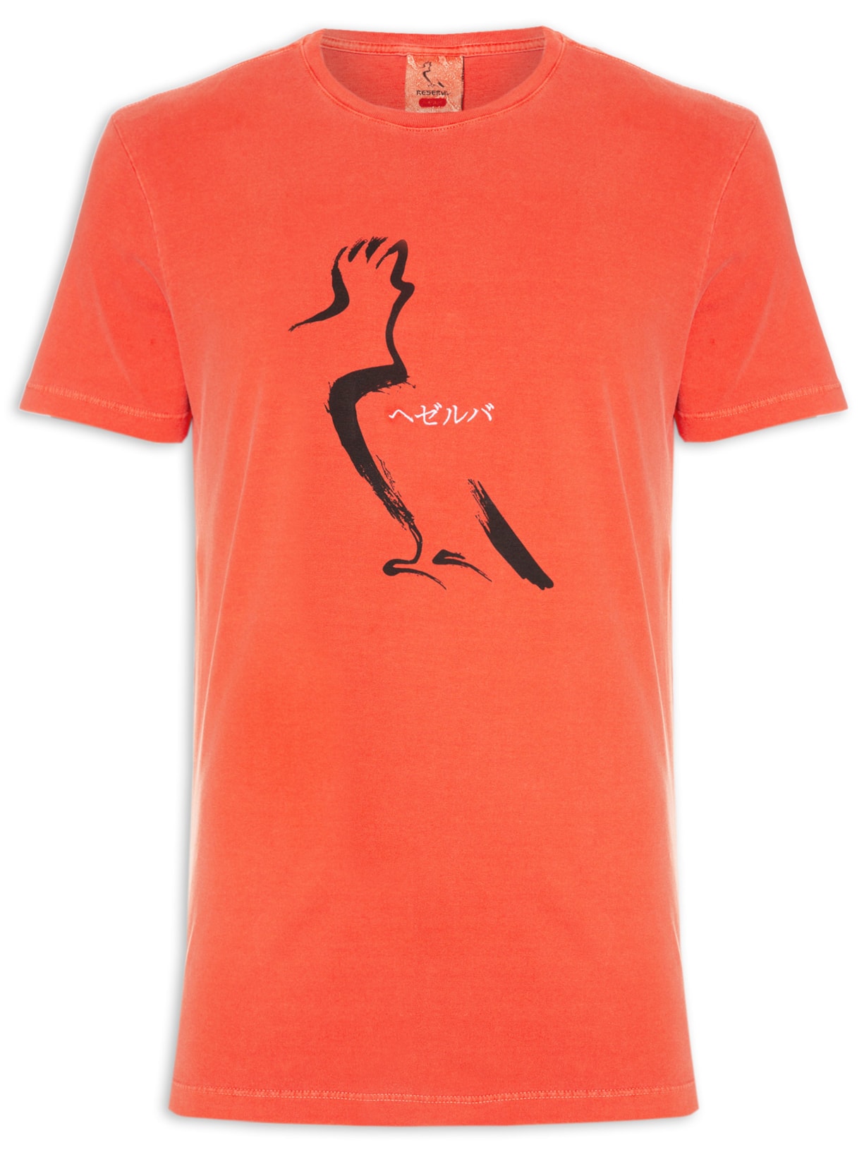 Camiseta Masculina Estampada Pica-pau Kanji - Vermelho