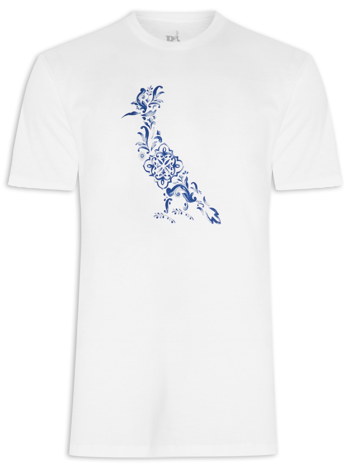 Camiseta Masculina Estampada Pica Pau Ladrilho - Branco