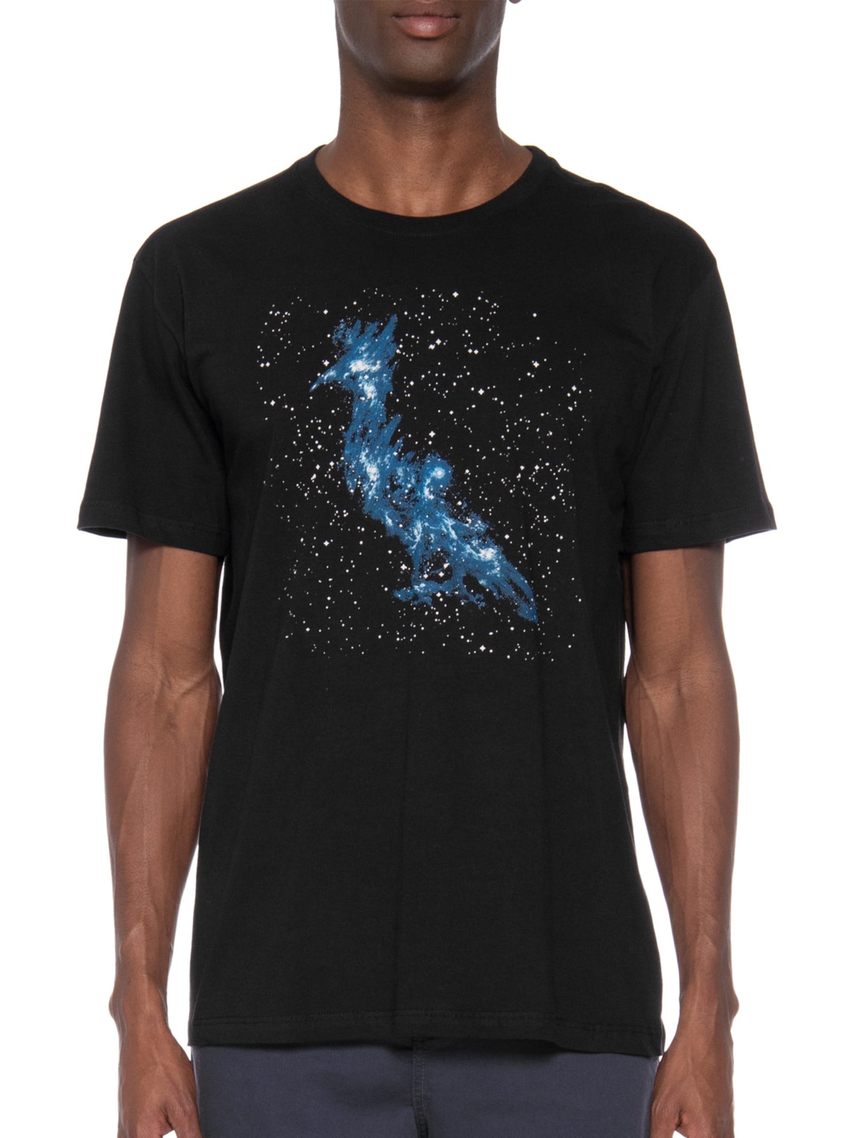 Camiseta  Masculina Estampada Pica Pau Nebula Preto Reserva