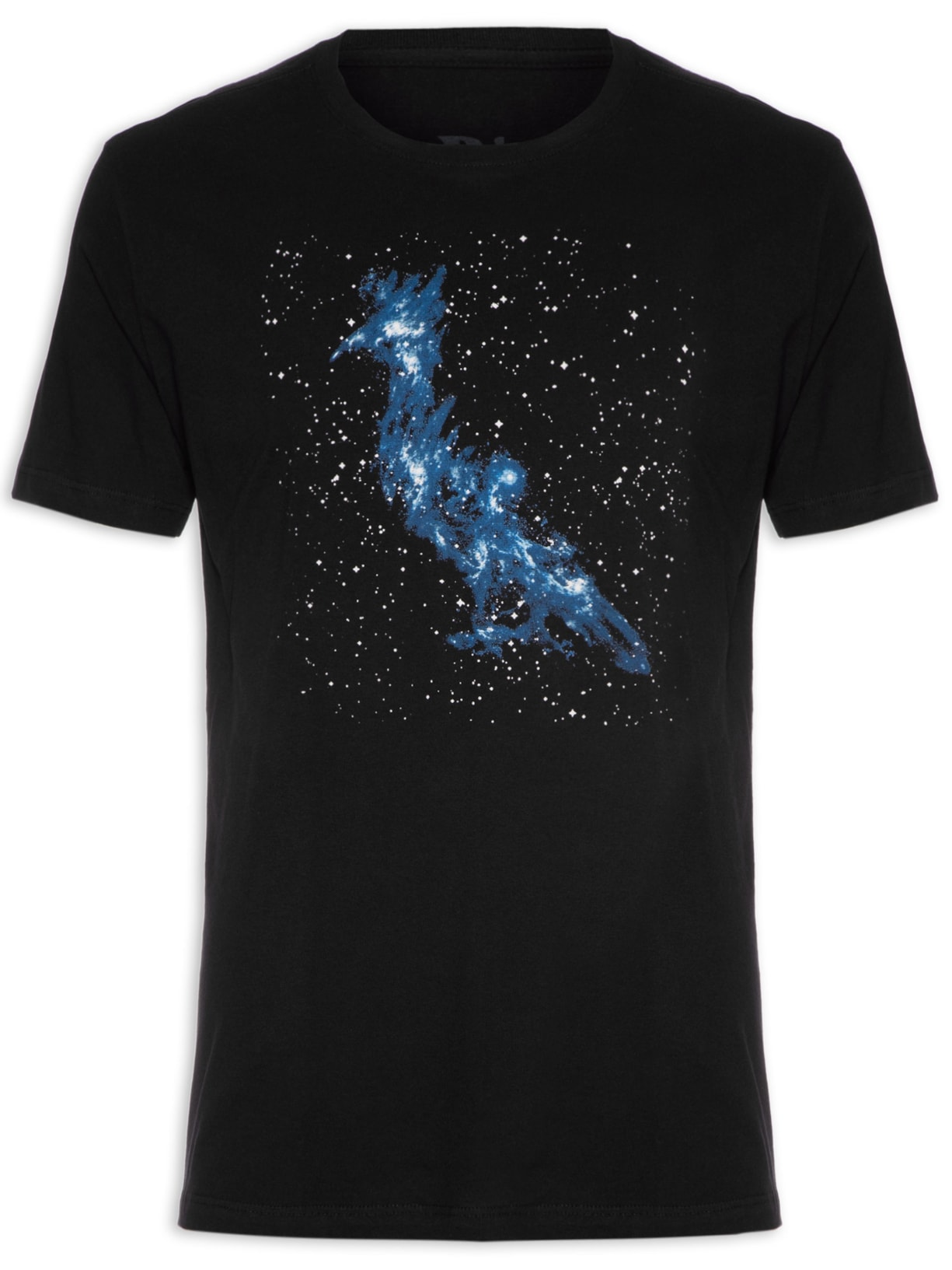 Camiseta  Masculina Estampada Pica Pau Nebula Preto Reserva