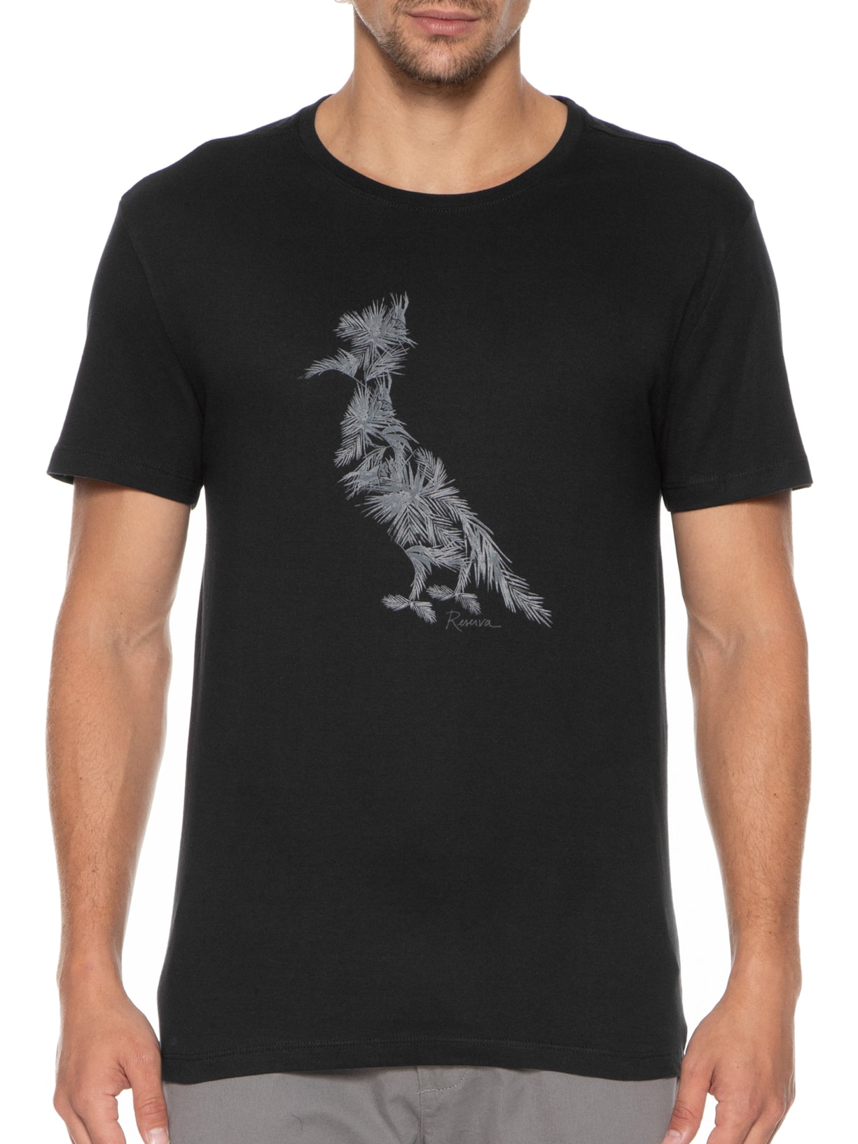 Camiseta Masculina Estampada Pica Pau Palmeiras Aqua Preto Reserva