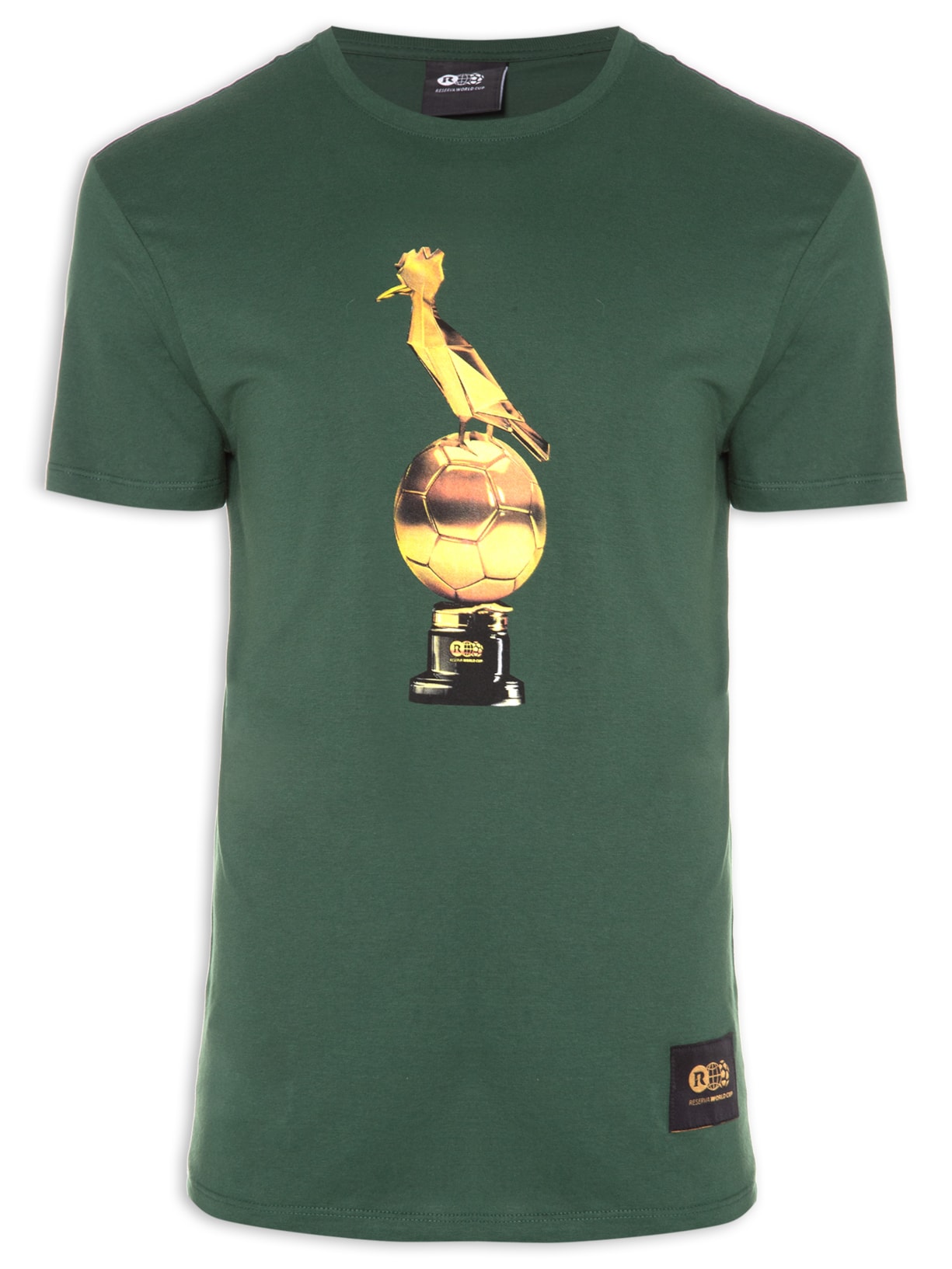 Camiseta Masculina Estampada Pica-pau Troféu - Verde