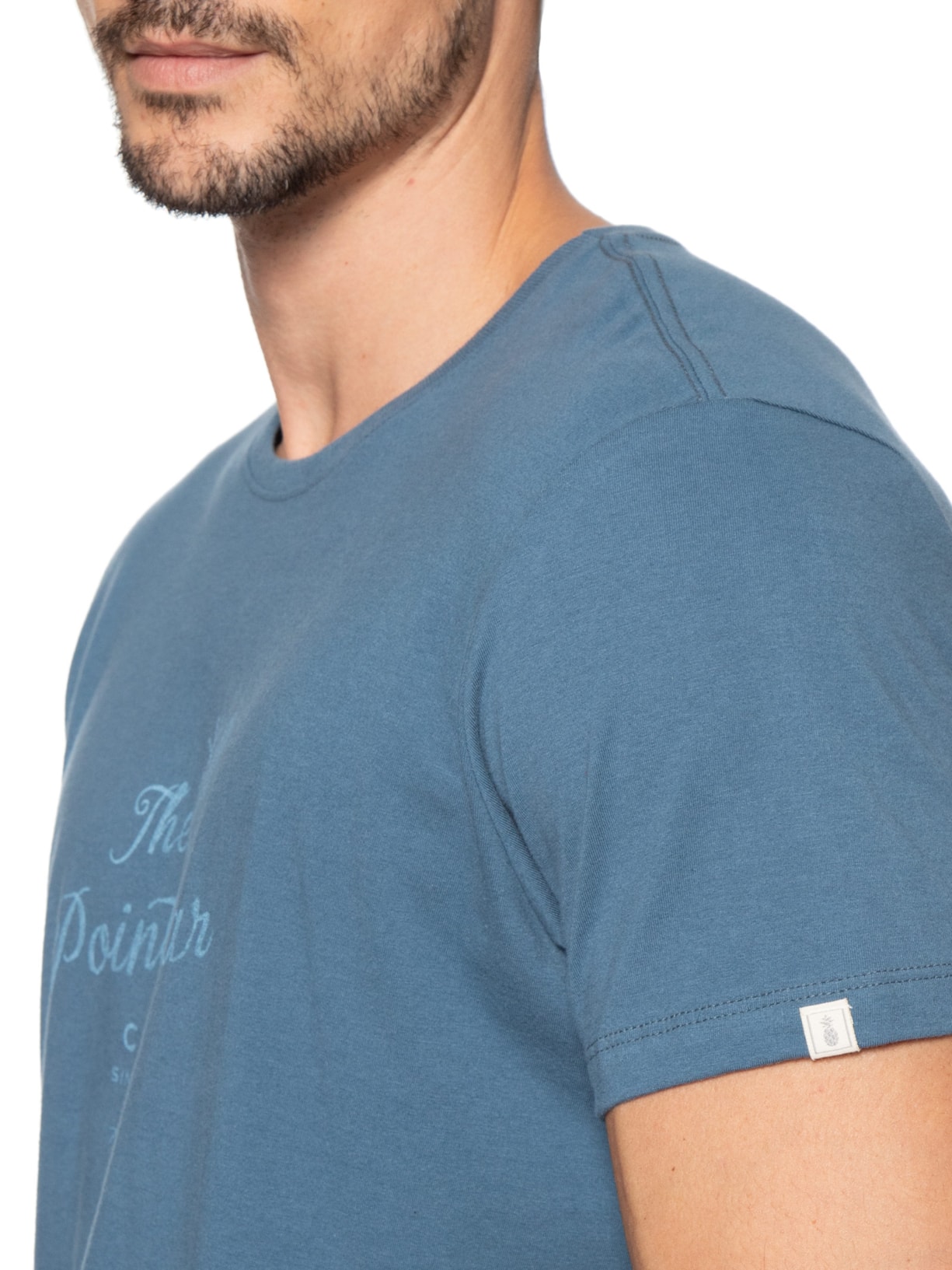 Camiseta Masculina Estampada Point Bar Azul Pineapple
