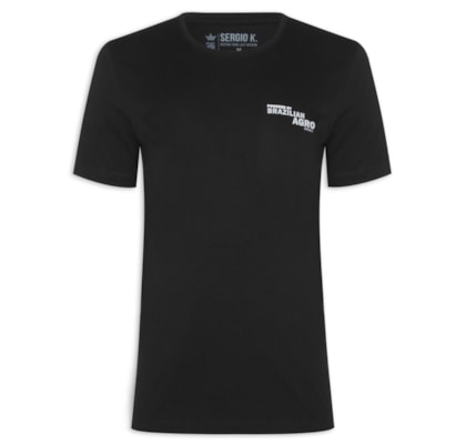 Camiseta Masculina Estampada Powered Br Agro - Preto