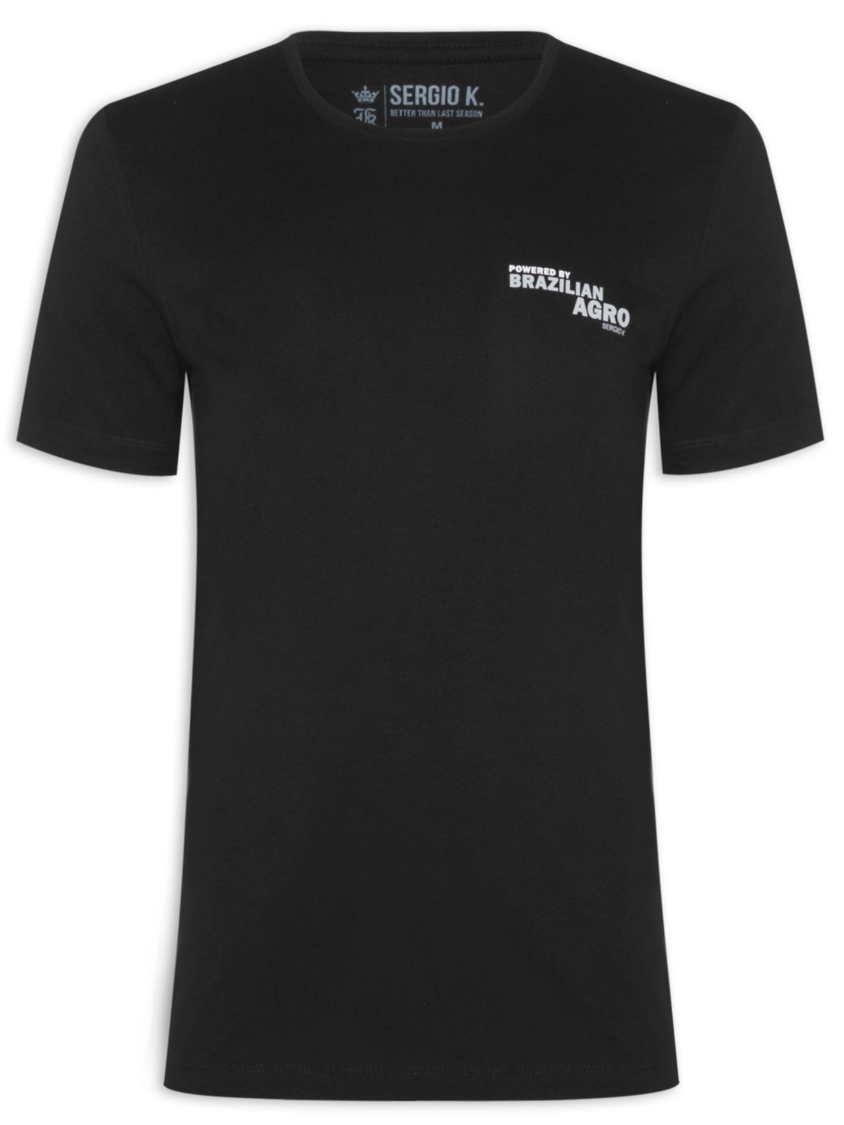 Camiseta Masculina Estampada Powered Br Agro - Preto