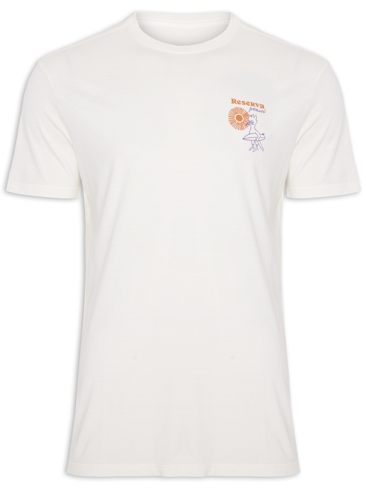 Camiseta Masculina Estampada Praia Be Yourself - Off White