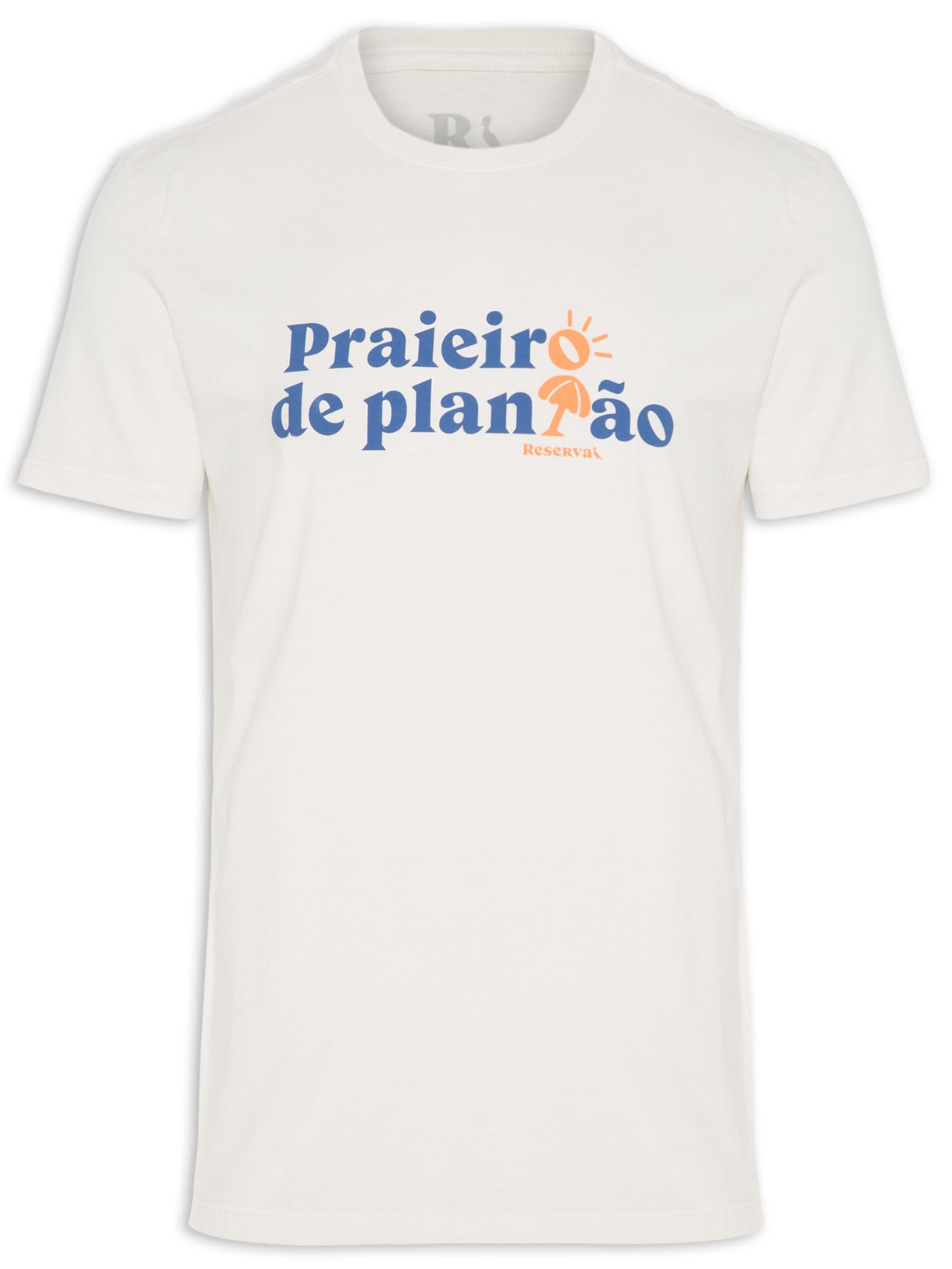 Camiseta Masculina Estampada Praieiro - Off White