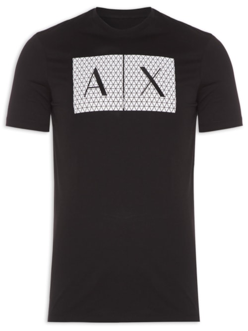 Camiseta Masculina Estampada - Preto