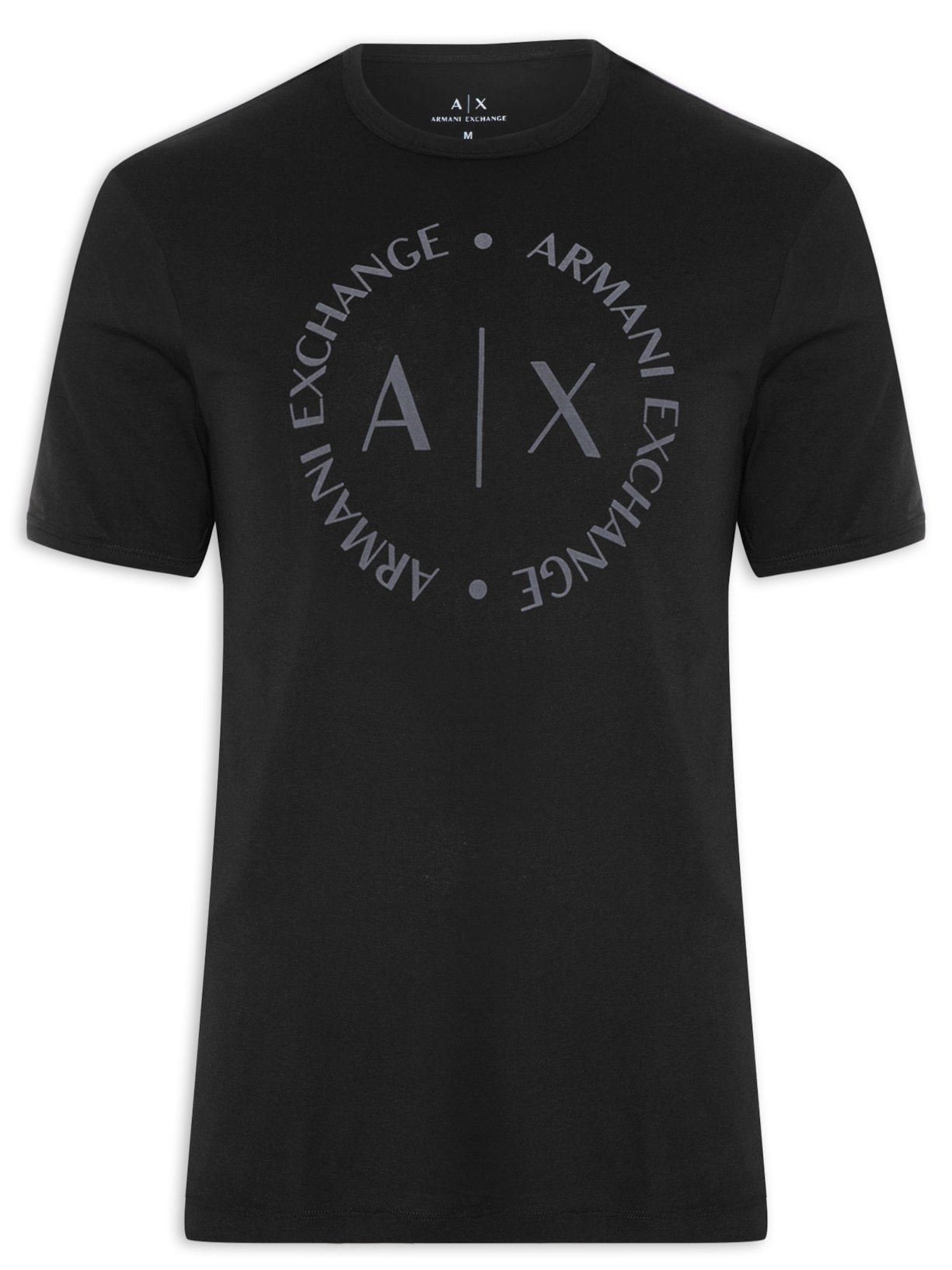 Camiseta Masculina Estampada Preto Armani Exchange