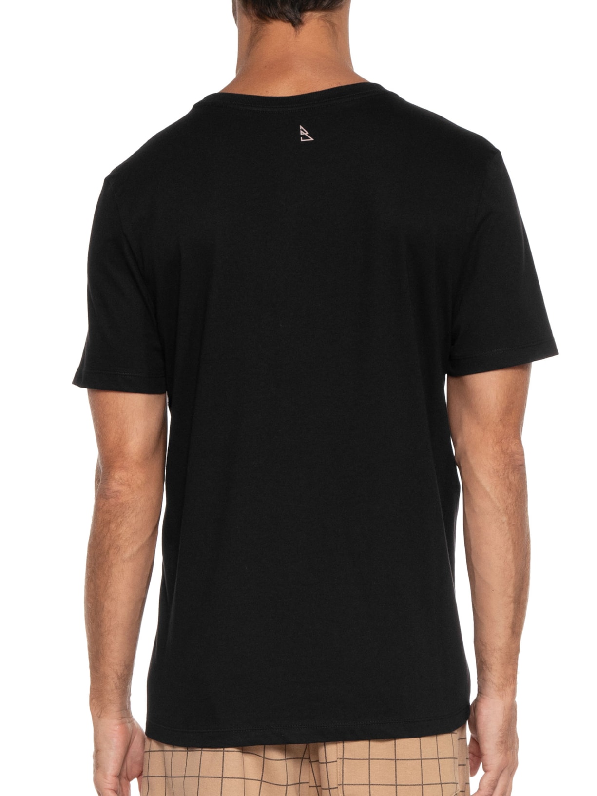 Camiseta Masculina Estampada Preto Barche