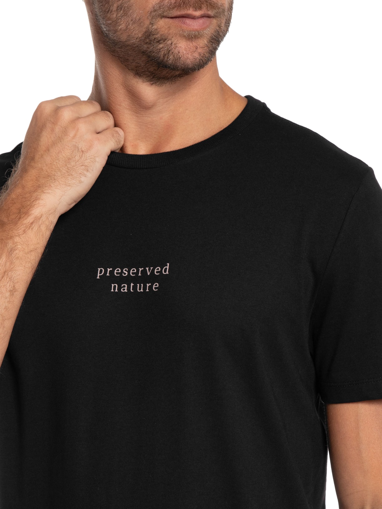 Camiseta Masculina Estampada Preto Barche