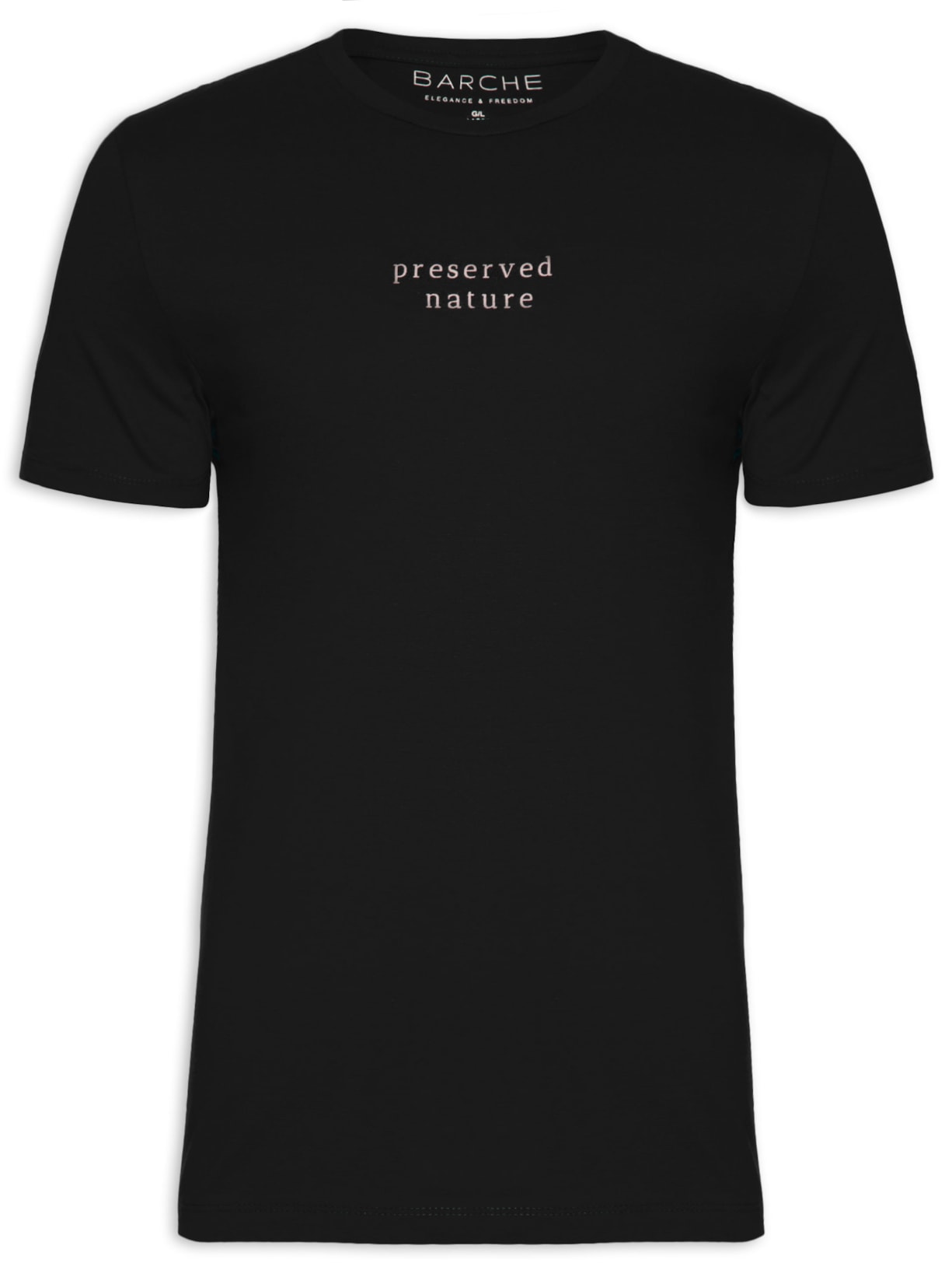 Camiseta Masculina Estampada Preto Barche
