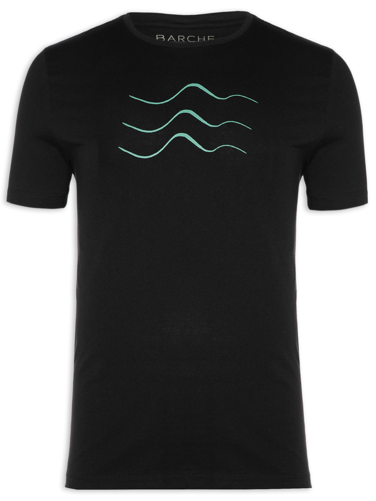 Camiseta Masculina Estampada - Preto