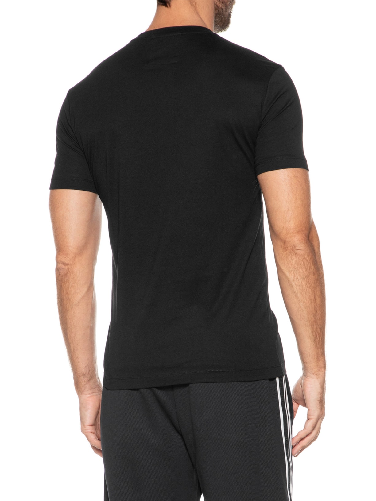 Camiseta Masculina Estampada Preto Emporio Armani