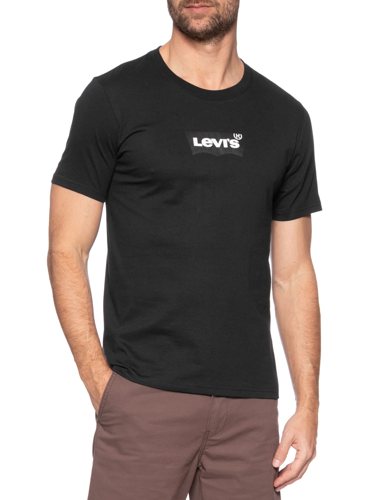 Camiseta Masculina Estampada Preto Levi's