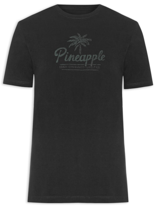 Camiseta Masculina Estampada - Preto