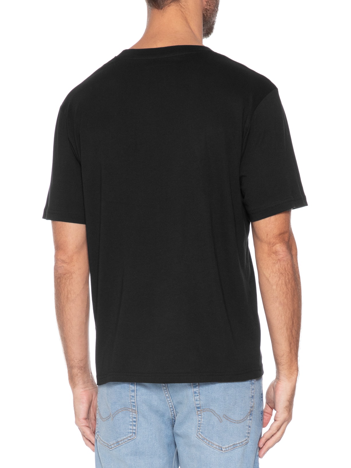 Camiseta Masculina Estampada Preto Jack & Jones