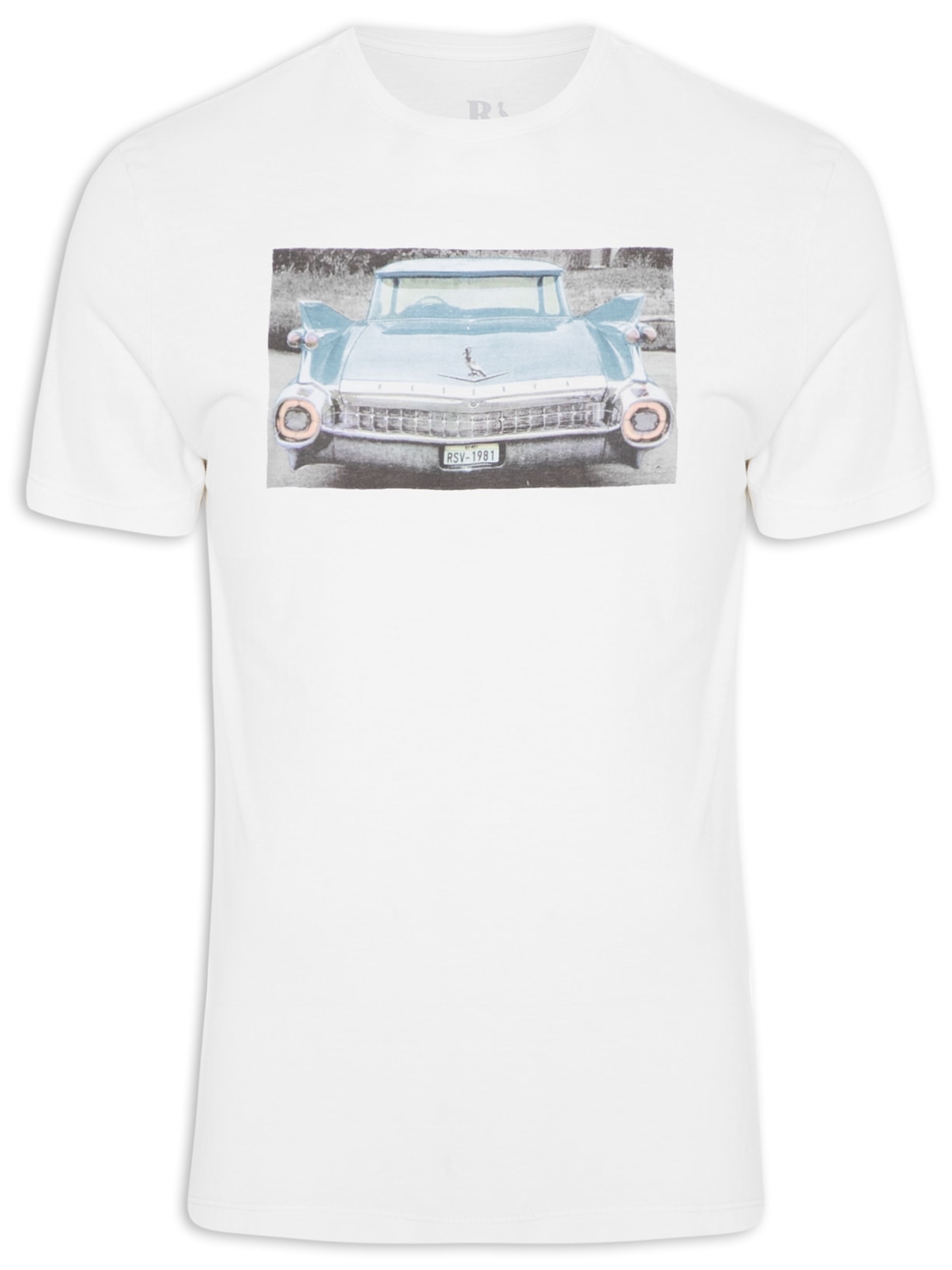 Camiseta Masculina Estampada Rabo De Peixe - Branco