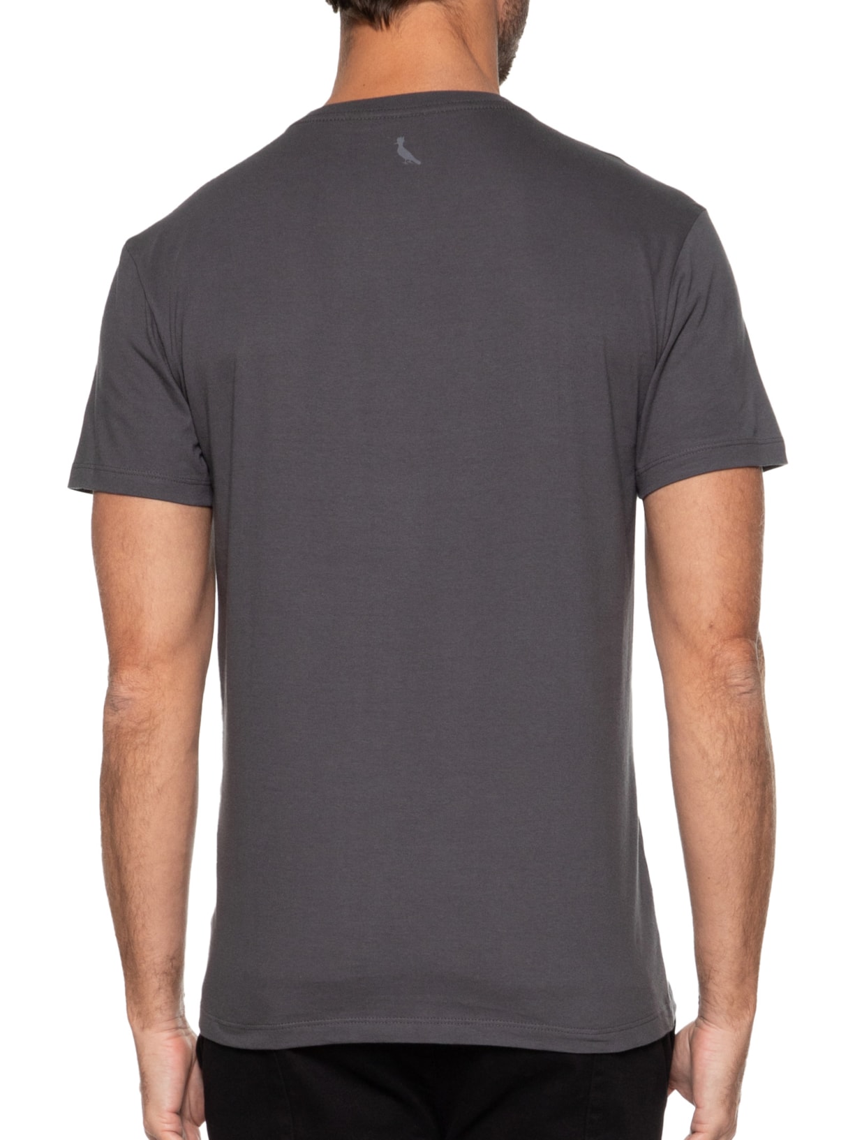 Camiseta Masculina Estampada Ramo Tropical Cinza Reserva