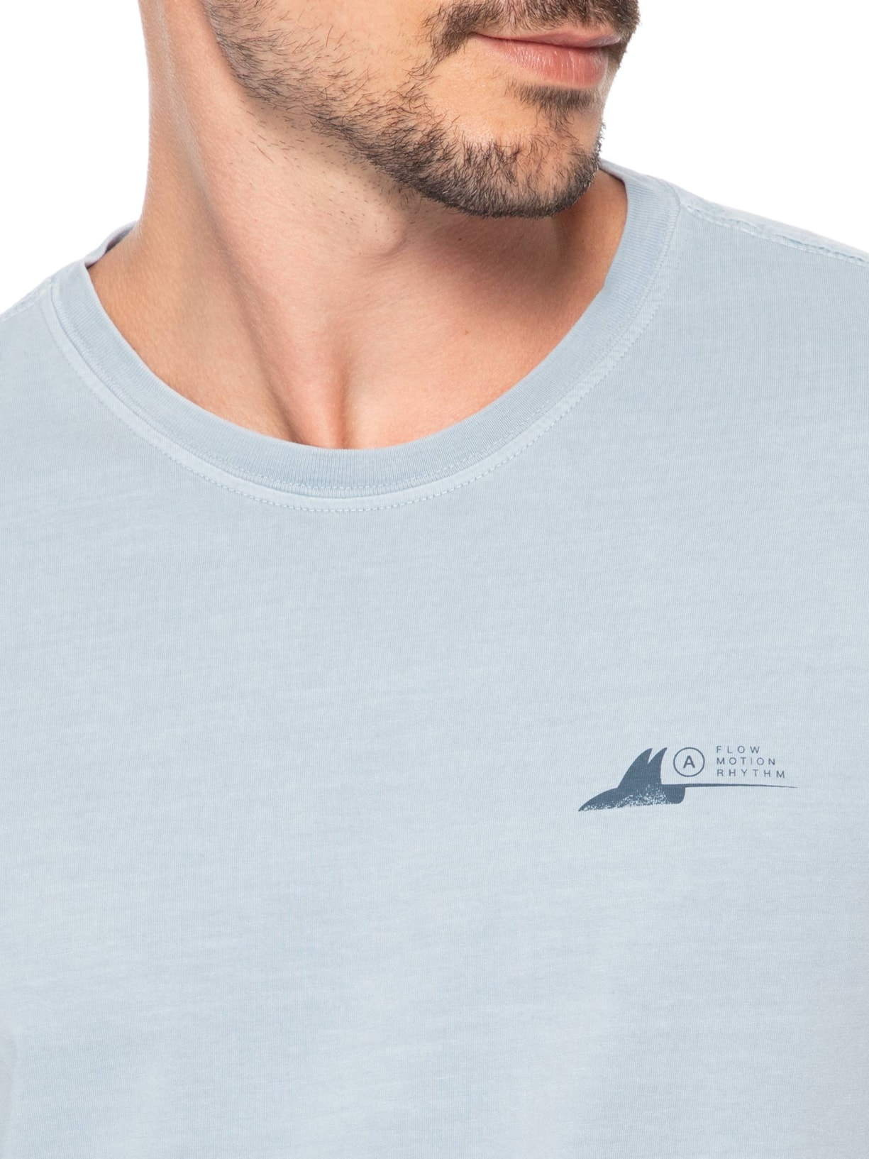 Camiseta Masculina Estampada Ray Azul Austral