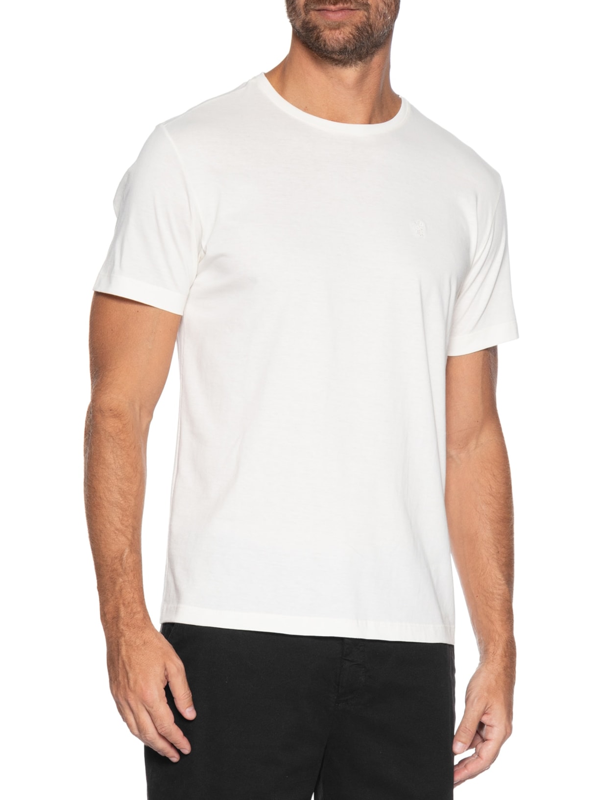 Camiseta Masculina Estampada Real Dopamine Branco Sergio K