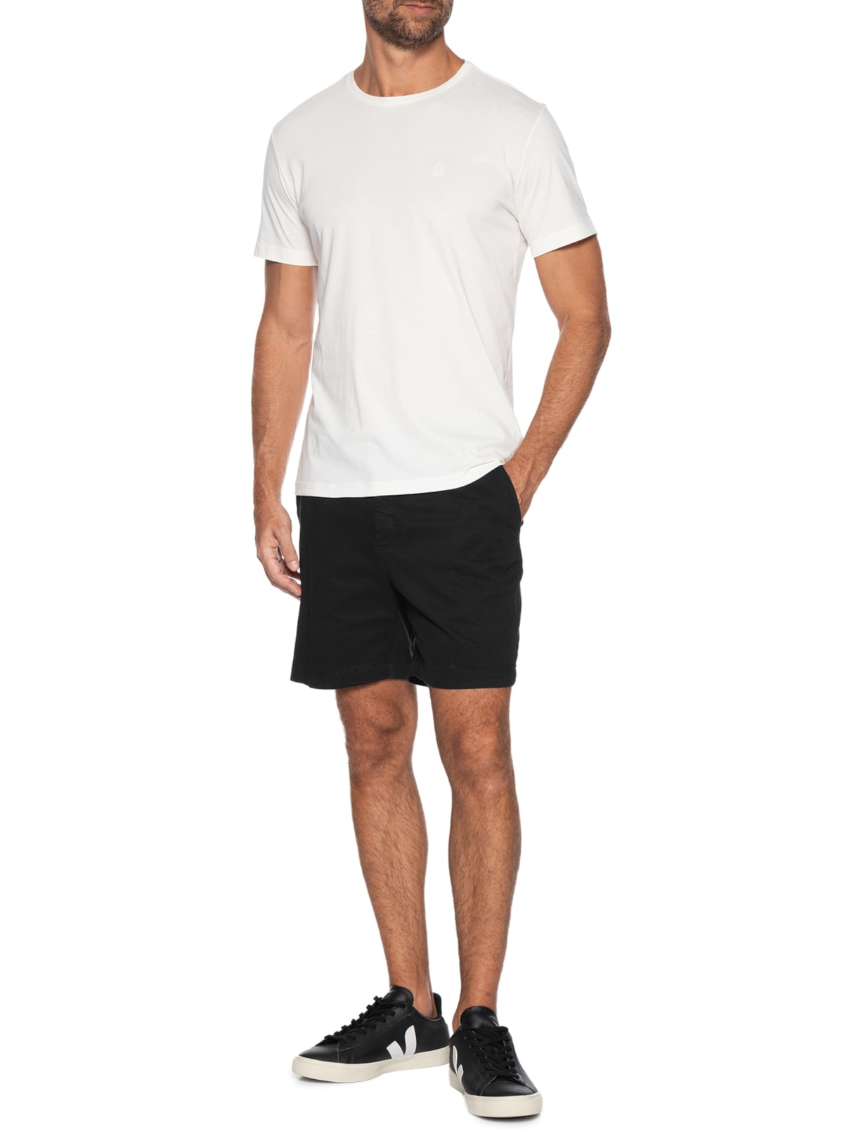Camiseta Masculina Estampada Real Dopamine Branco Sergio K