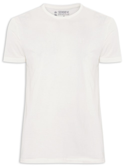 Camiseta Masculina Estampada Real Dopamine – Branco