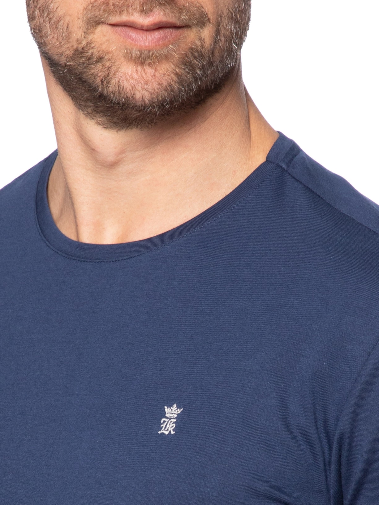 Camiseta Masculina Estampada Repeat Success Azul Sergio K