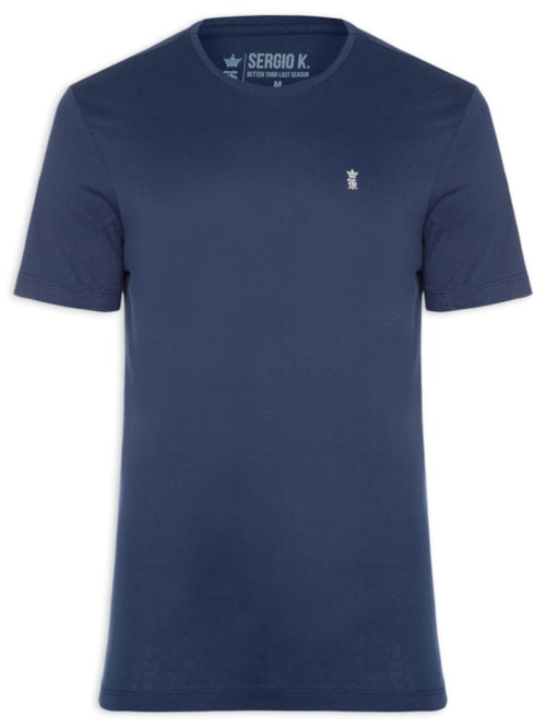 Camiseta Masculina Estampada Repeat Success - Azul