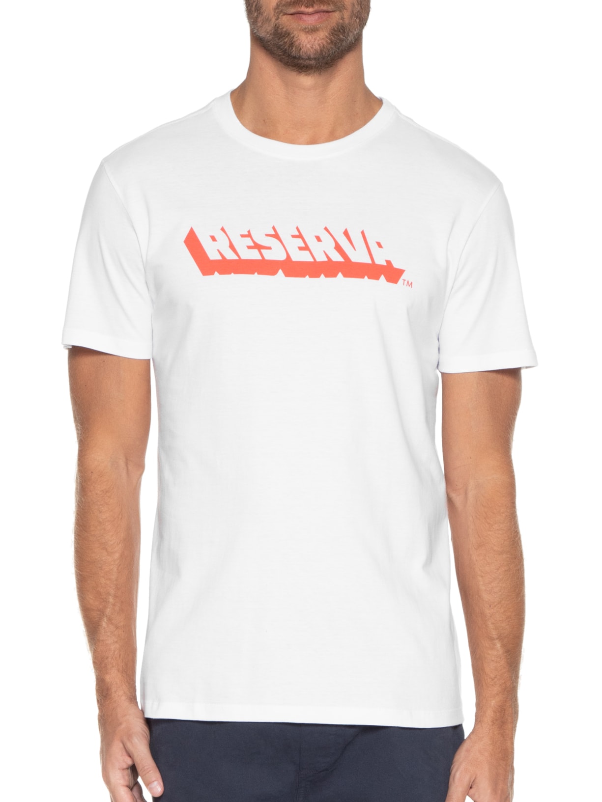 Camiseta Masculina Estampada Reserva Vazado Branco Reserva