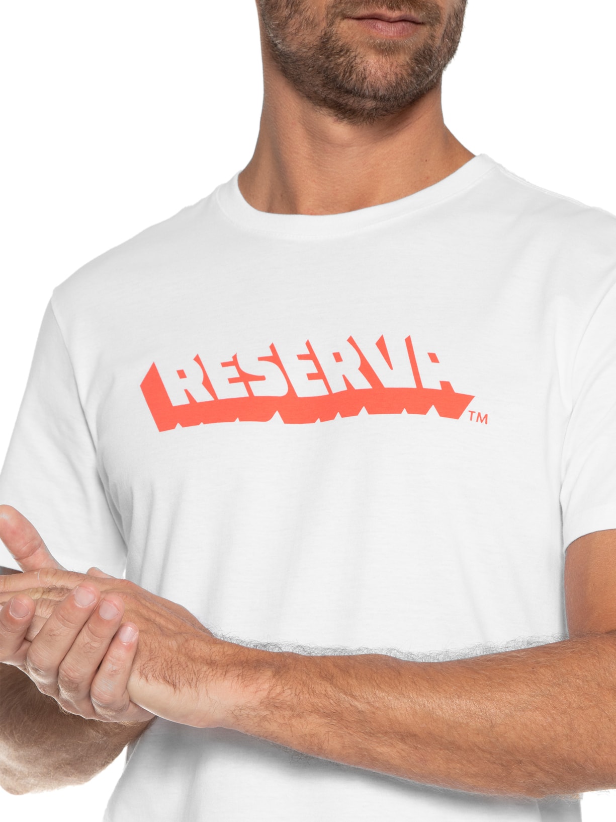 Camiseta Masculina Estampada Reserva Vazado Branco Reserva