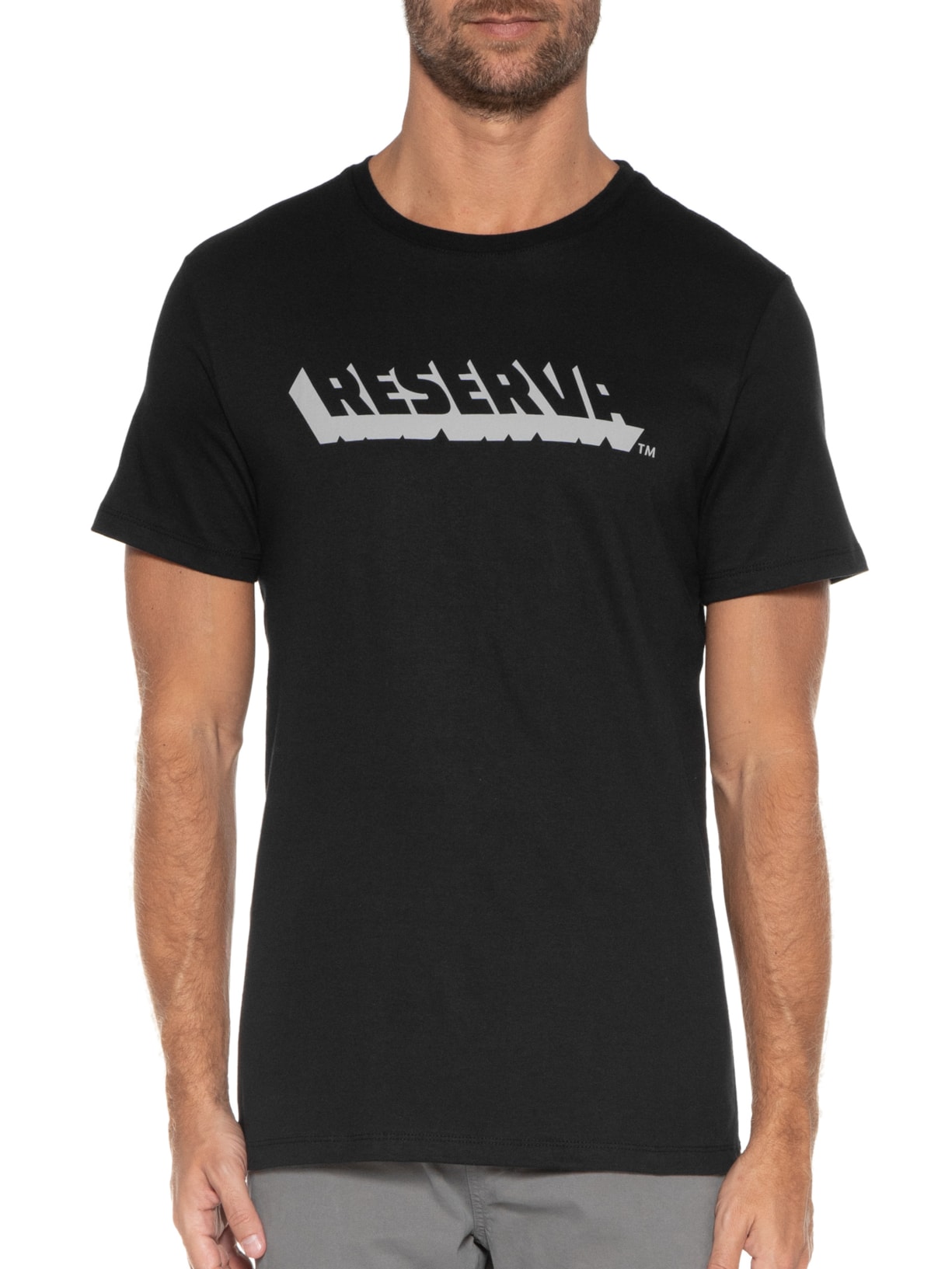 Camiseta Masculina Estampada Reserva Vazado Preto Reserva