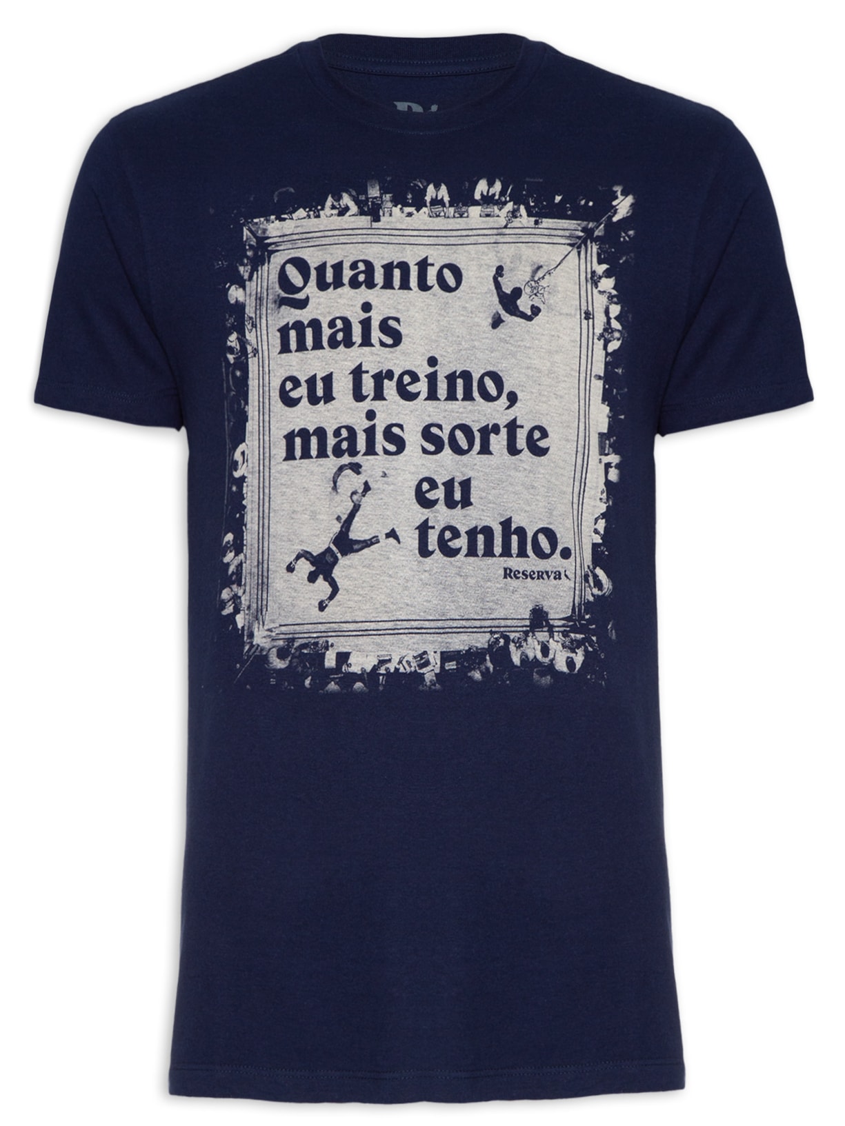 Camiseta Masculina Estampada Ringue - Azul