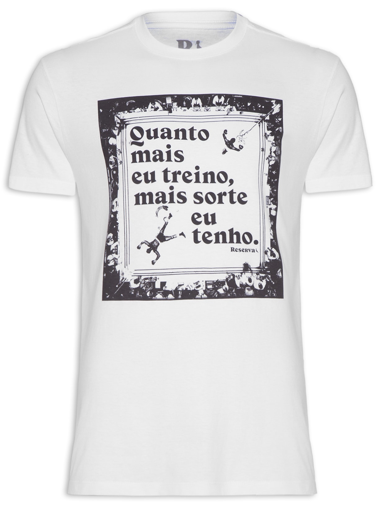 Camiseta Masculina Estampada Ringue - Branco