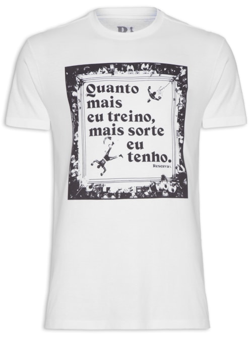 Camiseta Masculina Estampada Ringue - Branco