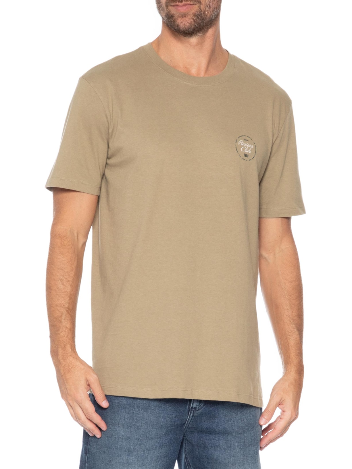 Camiseta Masculina Estampada Riviera Club Verde Hering