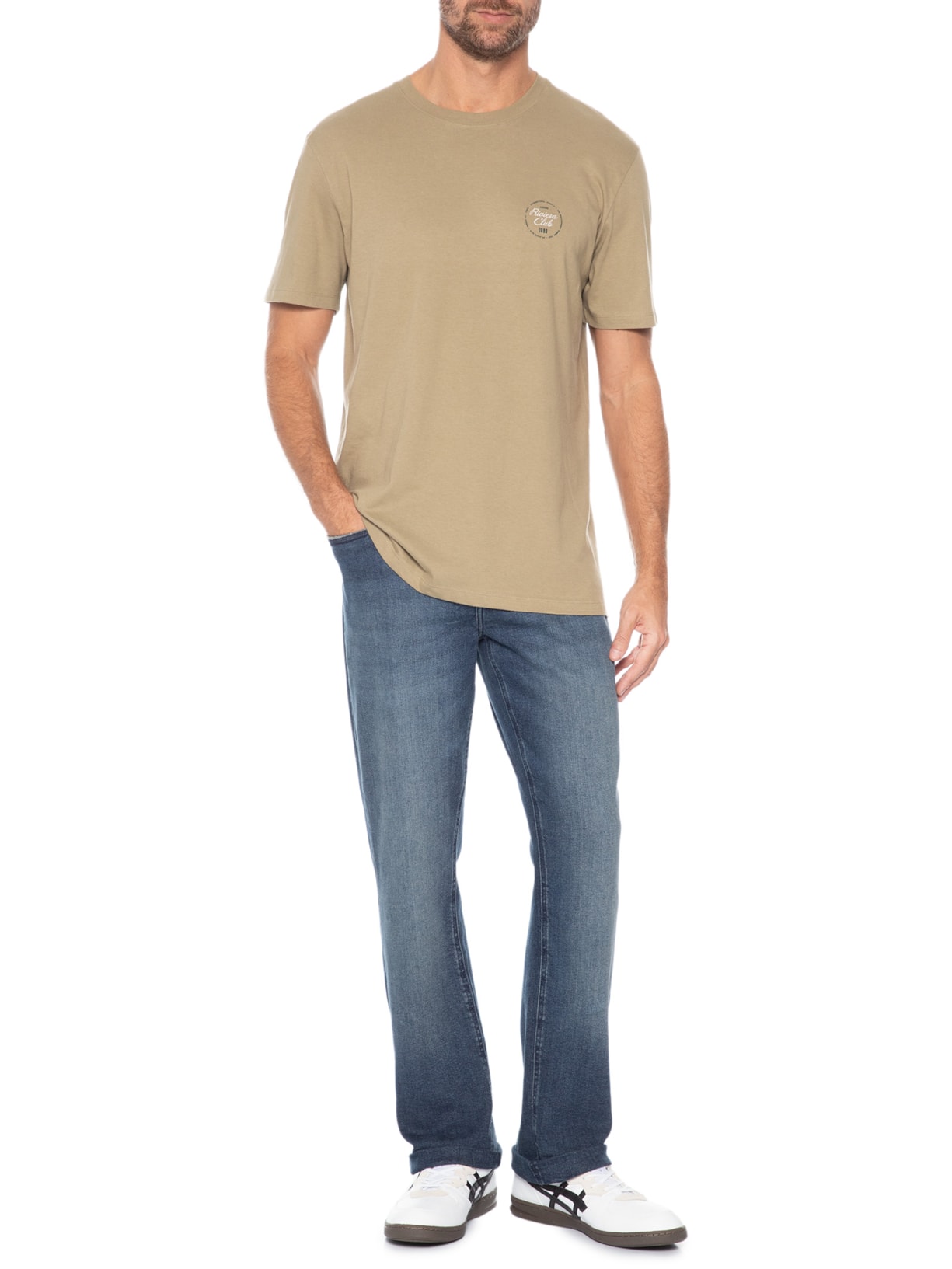 Camiseta Masculina Estampada Riviera Club Verde Hering