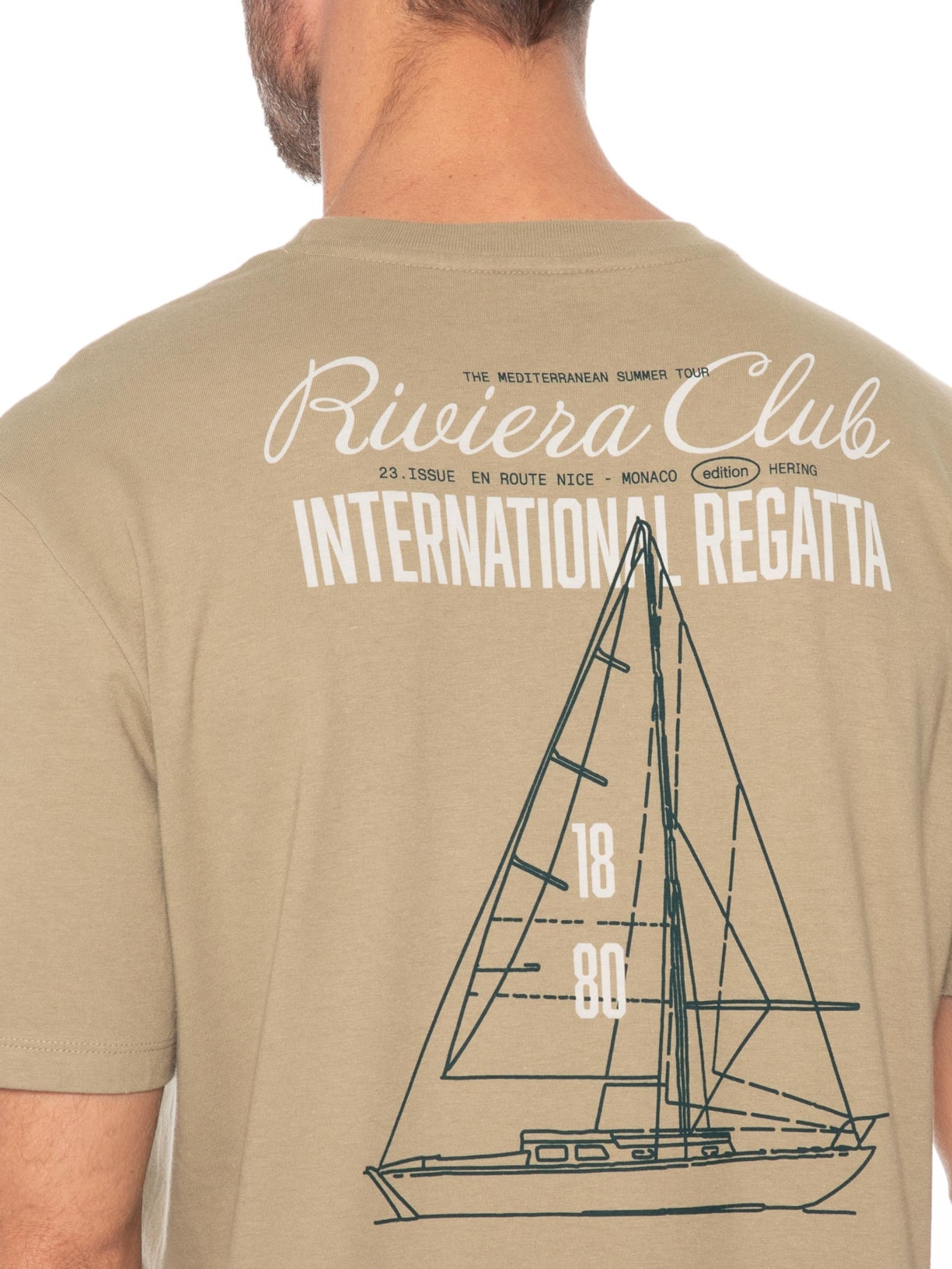 Camiseta Masculina Estampada Riviera Club Verde Hering