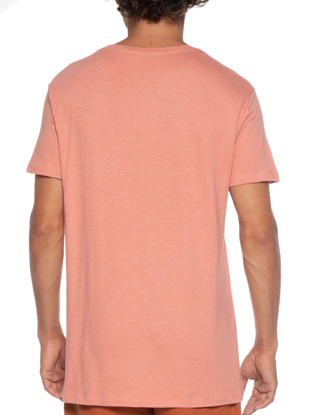 Camiseta Masculina Estampada Rosa Melty Rj