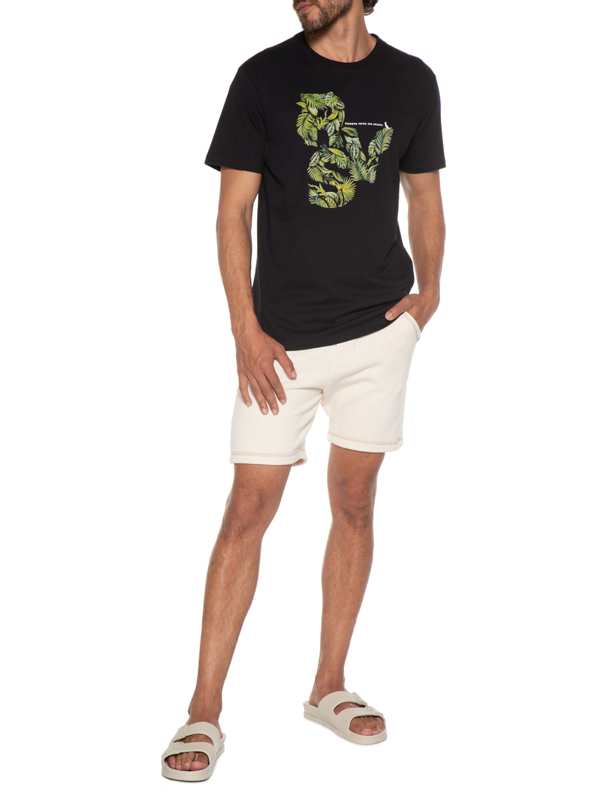 Camiseta Masculina Estampada Rsv 12 Preto Reserva