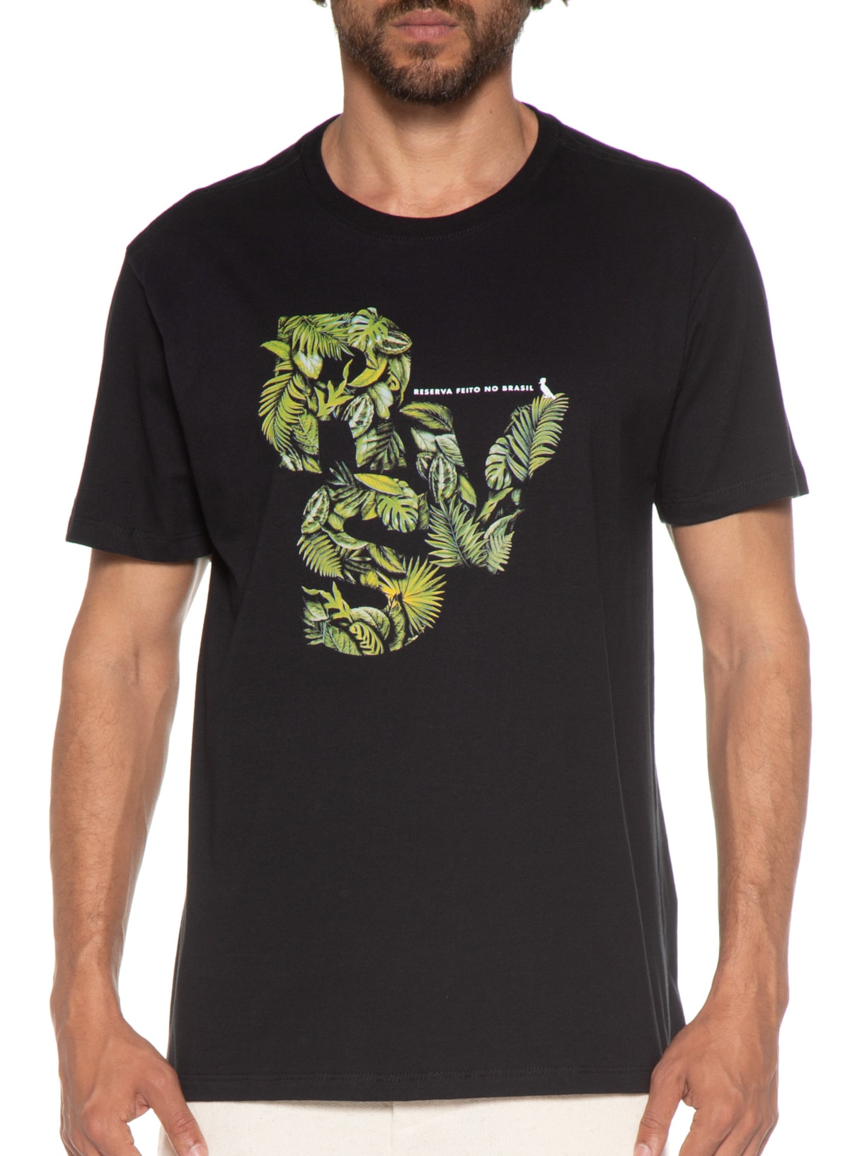 Camiseta Masculina Estampada Rsv 12 Preto Reserva