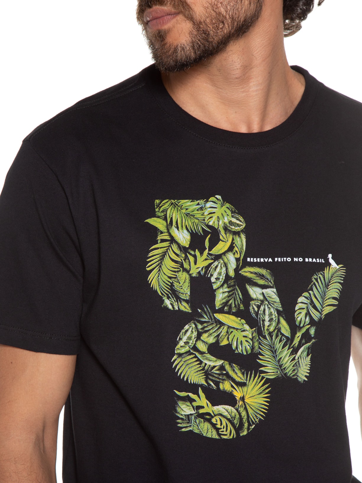 Camiseta Masculina Estampada Rsv 12 Preto Reserva