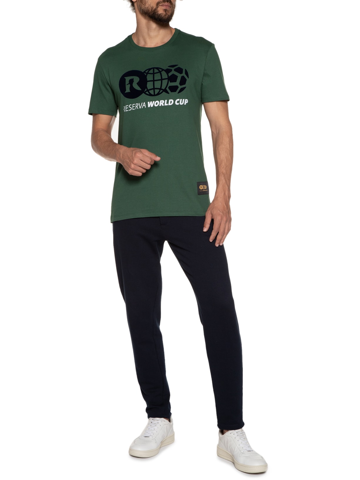 Camiseta Masculina Estampada Rsv World Cup Verde Reserva