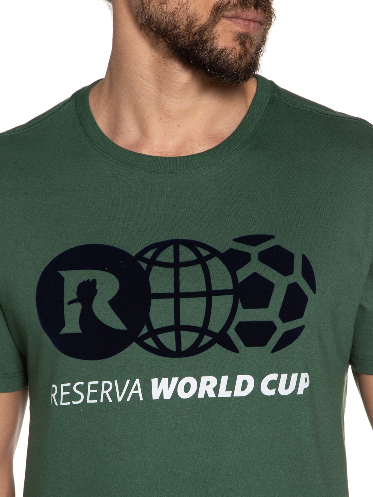 Camiseta Masculina Estampada Rsv World Cup Verde Reserva