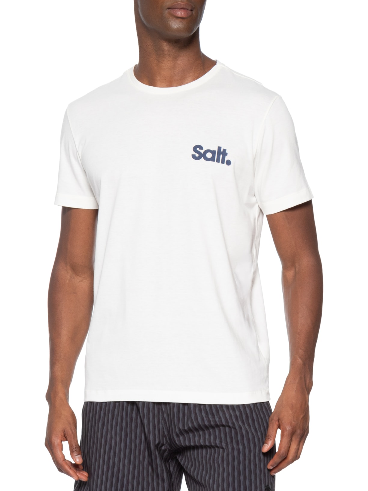 Camiseta Masculina Estampada Salt Branco Sergio K